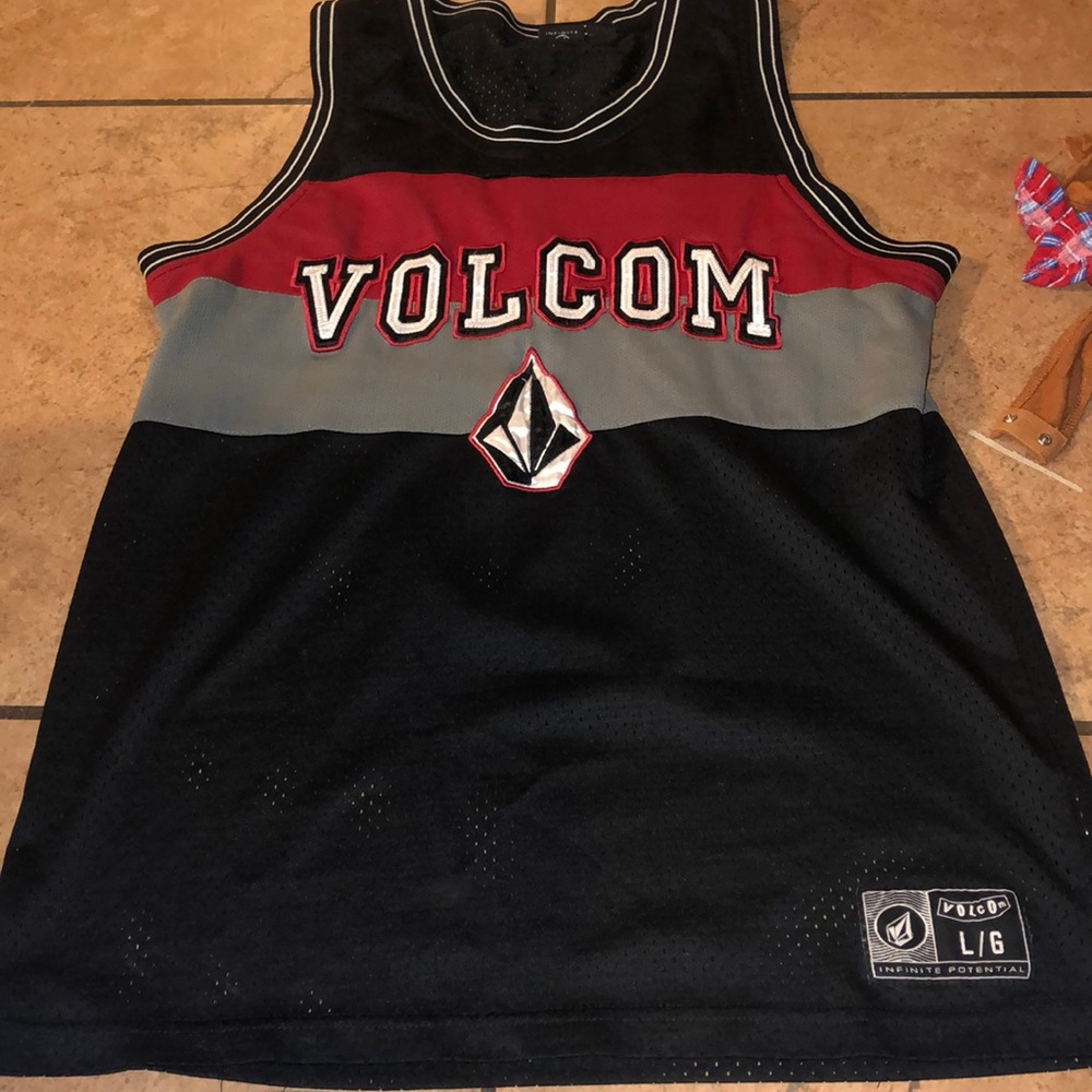 Black, red and grey jersey